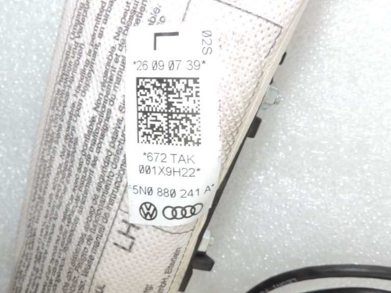 Oriģinālais VW Tiguan 5N Priekšējā kreisā sēdekļa drošības modulis 5N0880241K 5N0880241A