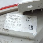 Opel Zafira C Oriģinālais aizmugurējais kreisais miglas lukturis 13278790